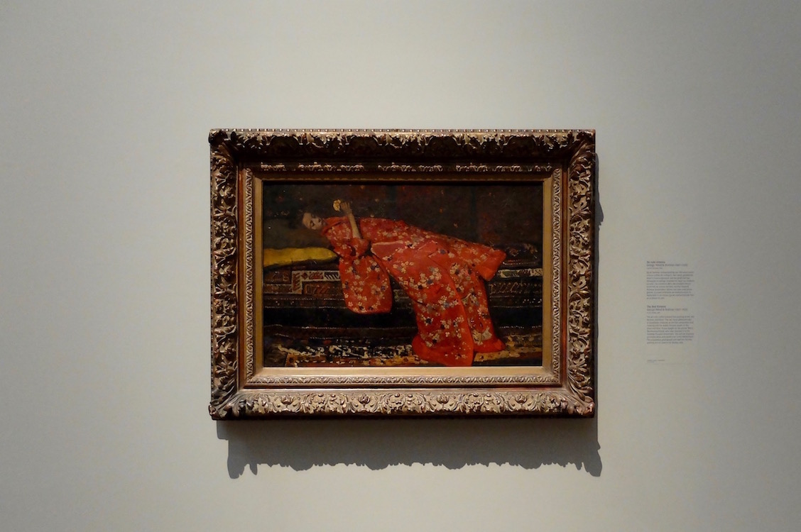 Meisje in rode kimono Breitner. Rijksmuseum Amsterdam.