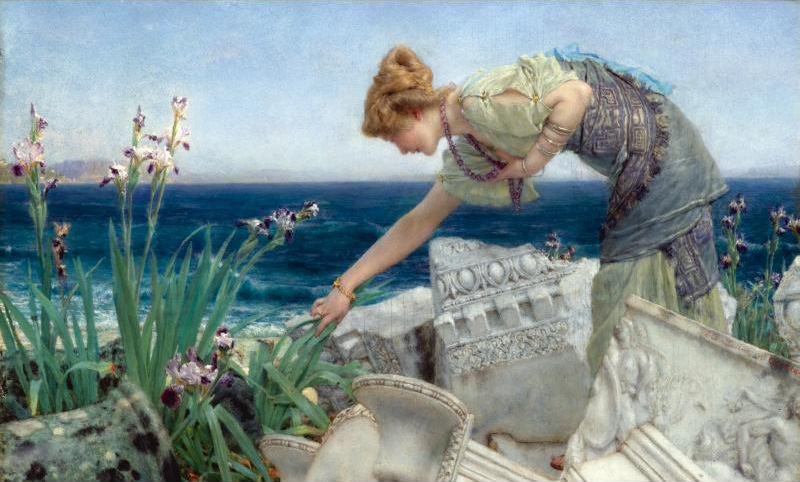 Alma Tadema | Among the Ruins | 1902-1904 | Wiki Art